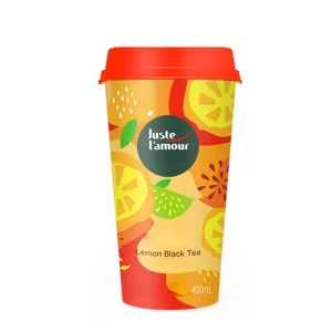 Refreshing Ready To Drink 400ml Lemon Flavor Black Tea Fruit Tea Beverage For Convenience Store