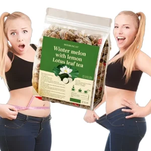 Refreshing Winter Melon Lotus Leaf Lemon Tea Digestive Herbal Drink for Edema Reduction Belly Bloat Relief & Daily Slim Care