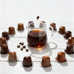 Roasted Instant Coffee Capsules OEM ODM Services Vacuum Packed Ground Coffee for Home & Office