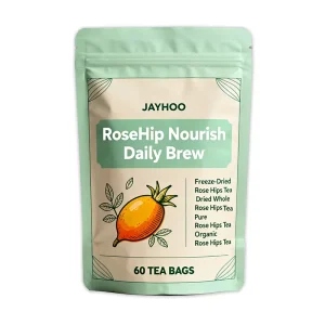 RoseHip Nourish Daily Brew 60 Tea Bags Freeze Dried Organic Whole Rose Hips Natural Herbal Tea 36 Month Shelf