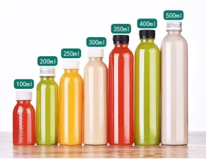 Round Straight Pet Beverage Bottle Juice Milk Plastic Bottle Empty 30 Diameter