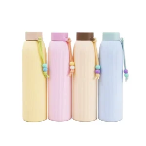 SD49 BPA Free High Borosilicate Double Wall Glass Water Bottle with Heat Insulated Explosion Proof Design and Customizable Logo