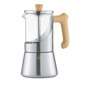 SEECIN 240ml Capacity Stove Top Espresso Maker Clear Glass Mocha Pot Coffee Maker