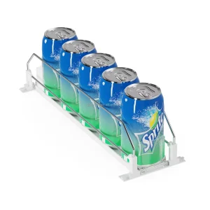 Self Pushing Beer Bottle Display Automatic Pusher Glide 12oz 16oz 20oz Soda Dispenser for Fridge Drink Organizer for Fridge