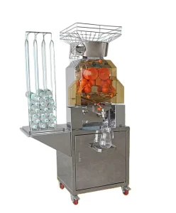 Self-service Fresh Orange Juice Machine with Bottle Rack