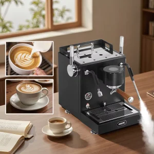 Semi Automatic Espresso Maker Large Steam Boiler Vibration Pump Commercial Coffee Machine for Coffee Shop Cappuccino Latte