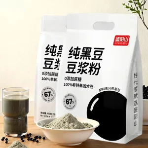 Shengyang Mountain High Protein Instant Black Bean Soybean Milk Powder Original Flavor Non Transgenic Pure 300g*20 Bags 12