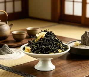 Sichuan Specialty Health Tea Qingcheng Blended Jasmine Loose Tea 1000g Bulk Factory