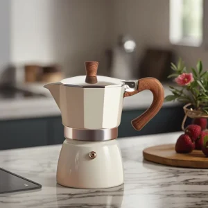 Single Valve Moka Pot Italian Espresso Coffee Pouring Pot Household Aluminum Moka Pot Coffee Utensils Coffee Maker