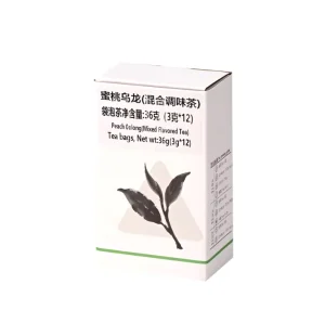Slide Out Box Tea Bag Peach Oolong Tea Flavored Tea 3g*12 Box 36g for Restaurant and Hotel Commercial Use
