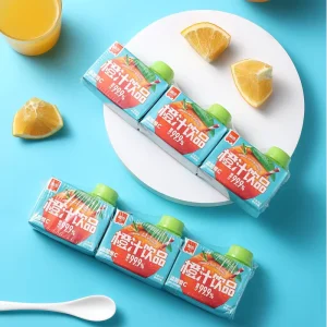 Small Fruit Juice Orange Flavor Zero Fat 300ml 16-Count Case Pack with Added Vitamin C