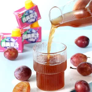 Small Fruit Juice Prune Flavor Zero Fat 300g Multi Pack Ready Eat Intense Well Rounded Flavor Portable 9 Months Shelf Life