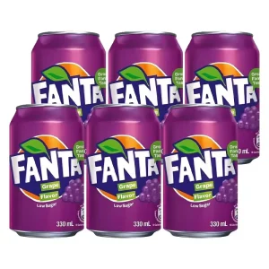 Soft Drinks Can 330ml X24 Carbonated Drinks Orange Grape Fruit Flavor Soda