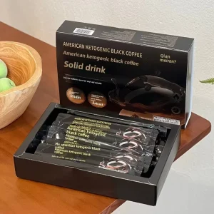 Solid Beverage Natural Diet Instant Keto Black Coffee Powder Weight Loss Coffee Slimming Matcha Green Coffee