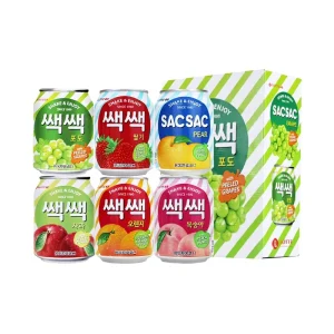 South Korean Imported Fresh Squeezed Grape Juice 238ml Per Can 12 Cans Per Carton Also Available Peach Orange