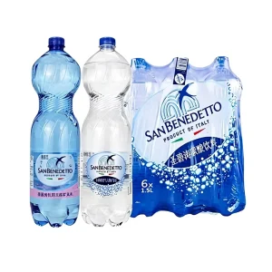 Sparkling Natural Mineral Water 1.5L X 6 Bottles Italian imported