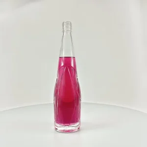 Specially Designed Spiral Lid Bowling Ball Shape 500ml Beverage Juice Bottle Tequila Rum Grape Wine Bottle