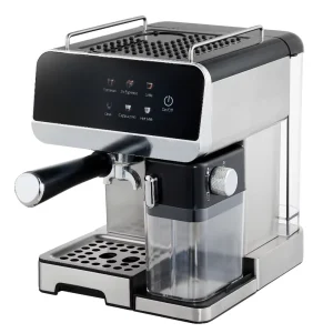 Stainless Steel Double Boiler Digital Latte Coffee Maker Semi-Automatic Espresso Cappuccino Machine Steam Frother EU Plug Garage