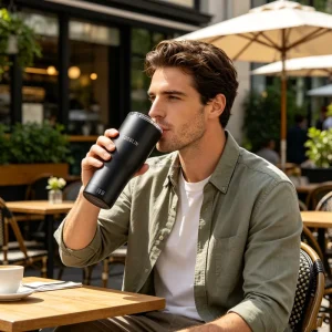 Stainless Steel Smart Display Coffee Drinkware with Temperature Controlled