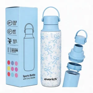 Stainless Steel Vacuum Insulated Water Bottle BPA Free 12H Hot 24H Cold With Fruit Grid & Custom Color