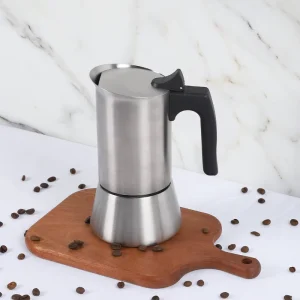 Stovetop Espresso Moka Pot Stainless Steel Coffee Percolator 2 4 6 10 Cups Italian Coffee Maker