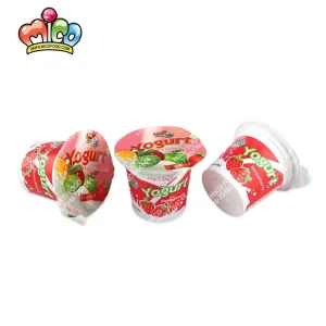 Strawberry Flavor Cup Shape Yogurt Drink