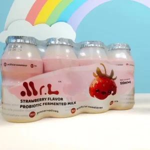 Strawberry Flavour Creamy Juicy Fruity Tangy Ideal Fermented Milk for Breakfast Bowls & Morning Snacks
