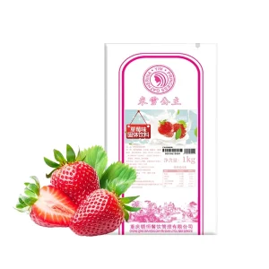 Strawberry Fruit Juice Powder Natural 1kg Extract Sweet Flavor ISO HALAL HACCP Certified Bubble Tea Ingredients for Milk Tea