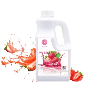 Strawberry Pulp Concentrate Juice 2KG Strawberry Flavored for Ice Cream Milk Bubble Tea Juice Cocktail Dessert Cake