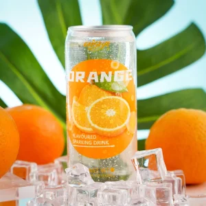 Summer Cool 350ml PET Can Low Calories 100% Pure Orange Flavor Filtered & Sterilized Sparkling Drink 24/Carton