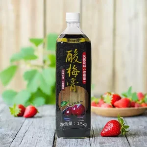 Summer Cooler Concentrated Sour Plum Flavored Beverage Served Iced for Refreshing Hydration