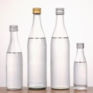 Super Flint Glass Water Bottle 100ml 250ml 500ml with Screw Cap for Beverage Soda Liquor