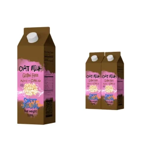 Sweet Original Oat Milk 1.8L Plant Based Dairy Alternative Creamy Coffee Creamer Concentrate Pak Fortified OEM Ready
