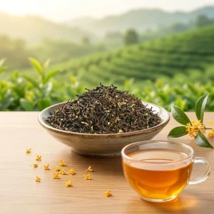Sweet Osmanthus Black Tea Traditional Scented Fresh Rich Aroma Mellow Tea Clear Soup Sweet Aftertaste Broken Tea Health Tea