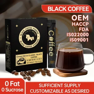 TK OEM Premium Quality Arabica Black Coffee Powder Rich Aroma Mellow Taste Caffeinated Sugar Free Special Grade Box