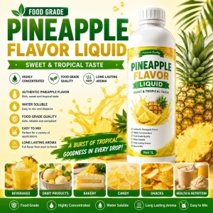 Taima High Concentrated Liquid Pineapple Flavor Essence Natural Juicy Tropical Pineapple Aroma Food Grade 100% Purity Plant