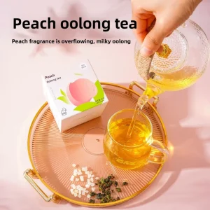 Tea Inspired Elegance White Peach Oolong Tea Bags Afternoon Fruit Tea Honey Peach Jin Xuan Oolong Cold Brewed Treat Guests