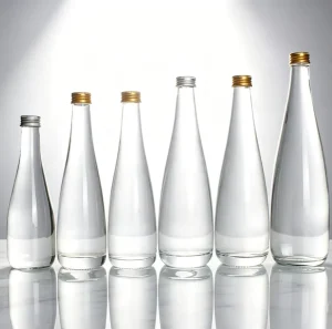 Tear Shaped Natural Spring Water with Bubbles From Fiji Pure Natural Carbonated Glass Bottle 25.4 Ounces