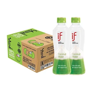 Thai imported Fresh Squeezed if Natural Coconut Water NFC 100% Juice Young Beverage Room Temperature 350ml 12 Bottles