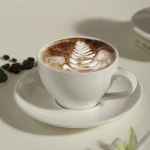 Thickened Ceramic Cup & Saucer European Style for Latte Cappuccino Home Afternoon Tea Coffee Tableware