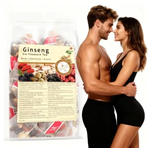 Top Grade Ginseng Six Treasure Blended Flavored Tea Male Sexual Vitality Energy Support