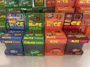 Tpr New Cube 5.5cm Coke Sprite Ice Cube Soft Toy Water Cube Maltose Stress Relief Squeeze Toy