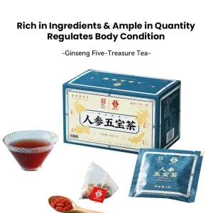 Traditional Chinese Herbal Tea for Male Energy & Longevity Ginseng & Four Supporting Herbs