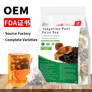 Traditional Chinese Premium Chenpi Herbal Tea Bags for Digestive Aid and Wellness