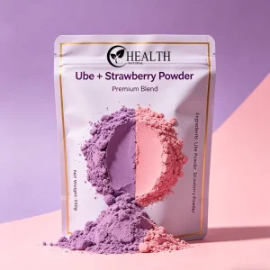 Ube Strawberry Powder Natural Purple Yam Strawberry Blend Powder For Drink Bakery Smoothie