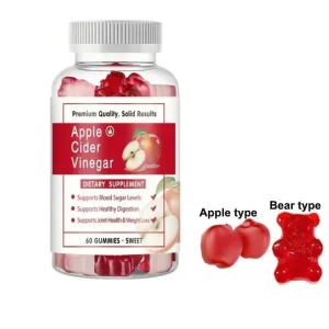 Vegan ACV Cider Vinegar Capsules Beauty Supplement With Folic Acid Vitamin B6 B12 Amino Acids For Adults