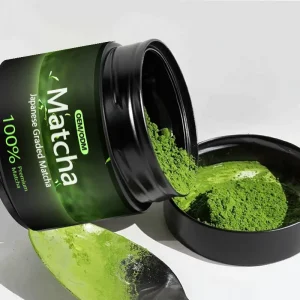 Vibrant Green Organic Matcha Tea Authentic Japanese Green Tea for Daily Use With Personal Label