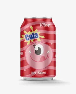Viloe 330ml Cola Carbonated Soft Drink Custom Labeled Canned Beverage with Sweet and Honey Flavors Packaged in Boxes