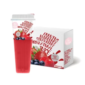 Vitamin Rich Strawberry 500ml Fruit Juice Beverage Refreshing Healthy Drink For Outdoor Activity