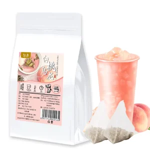 White Peach Oolong Flavored Tea Triangular Package Tea Bags Milk Tea and Lemon Tea Fragrant and Fermented Bagged Beverages